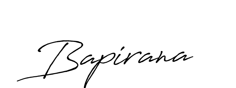 Use a signature maker to create a handwritten signature online. With this signature software, you can design (Antro_Vectra_Bolder) your own signature for name Bapirana. Bapirana signature style 7 images and pictures png
