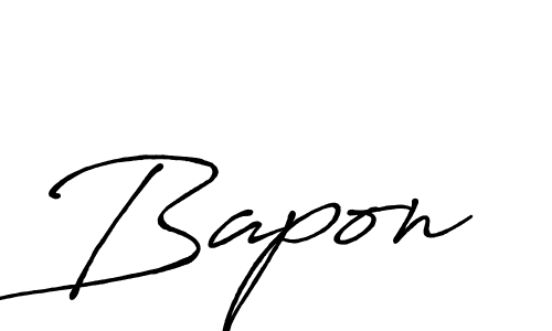 Design your own signature with our free online signature maker. With this signature software, you can create a handwritten (Antro_Vectra_Bolder) signature for name Bapon. Bapon signature style 7 images and pictures png