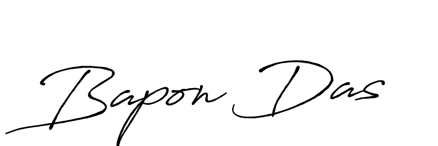 Make a beautiful signature design for name Bapon Das. With this signature (Antro_Vectra_Bolder) style, you can create a handwritten signature for free. Bapon Das signature style 7 images and pictures png