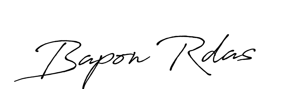 Bapon Rdas stylish signature style. Best Handwritten Sign (Antro_Vectra_Bolder) for my name. Handwritten Signature Collection Ideas for my name Bapon Rdas. Bapon Rdas signature style 7 images and pictures png