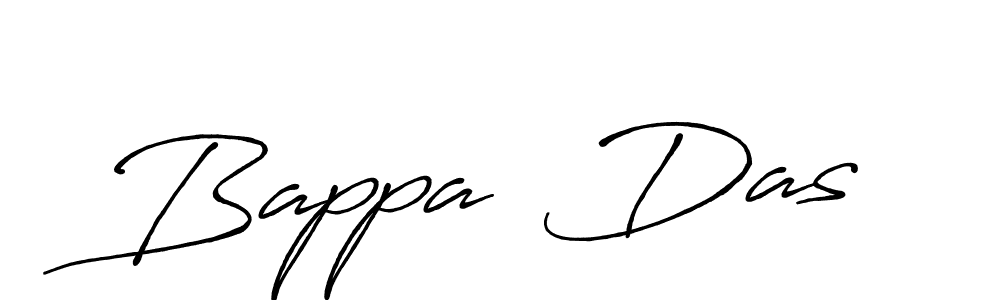 Create a beautiful signature design for name Bappa  Das. With this signature (Antro_Vectra_Bolder) fonts, you can make a handwritten signature for free. Bappa  Das signature style 7 images and pictures png