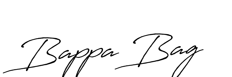Make a beautiful signature design for name Bappa Bag. With this signature (Antro_Vectra_Bolder) style, you can create a handwritten signature for free. Bappa Bag signature style 7 images and pictures png