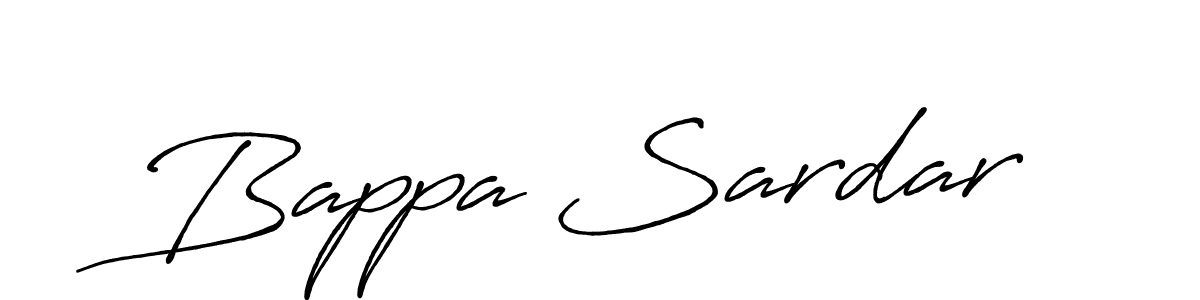 Create a beautiful signature design for name Bappa Sardar. With this signature (Antro_Vectra_Bolder) fonts, you can make a handwritten signature for free. Bappa Sardar signature style 7 images and pictures png