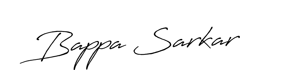 Make a beautiful signature design for name Bappa Sarkar. With this signature (Antro_Vectra_Bolder) style, you can create a handwritten signature for free. Bappa Sarkar signature style 7 images and pictures png
