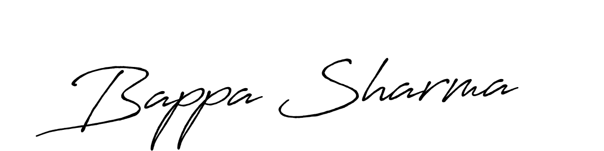 How to make Bappa Sharma signature? Antro_Vectra_Bolder is a professional autograph style. Create handwritten signature for Bappa Sharma name. Bappa Sharma signature style 7 images and pictures png