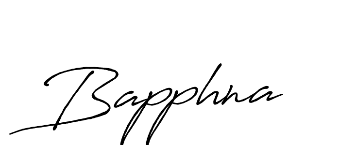 Bapphna stylish signature style. Best Handwritten Sign (Antro_Vectra_Bolder) for my name. Handwritten Signature Collection Ideas for my name Bapphna. Bapphna signature style 7 images and pictures png