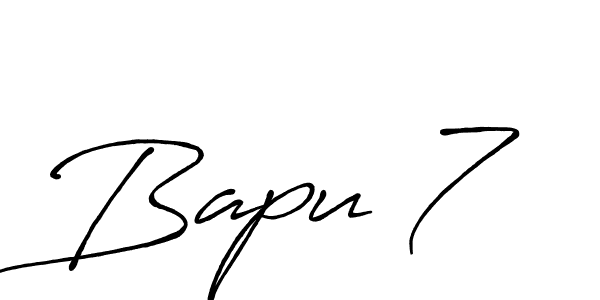 Create a beautiful signature design for name Bapu 7. With this signature (Antro_Vectra_Bolder) fonts, you can make a handwritten signature for free. Bapu 7 signature style 7 images and pictures png