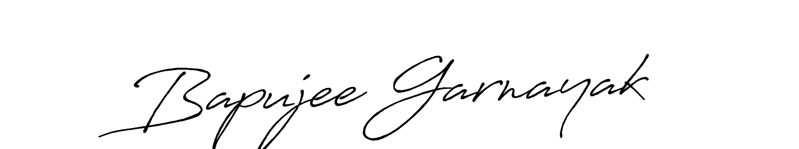 You should practise on your own different ways (Antro_Vectra_Bolder) to write your name (Bapujee Garnayak) in signature. don't let someone else do it for you. Bapujee Garnayak signature style 7 images and pictures png