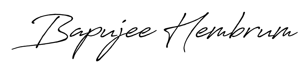 Practice writing Bapujee Hembrum with the flow of Antro_Vectra_Bolder lettering. A fantastic source of inspiration for developing your personal signature style. Bapujee Hembrum signature style 7 images and pictures png
