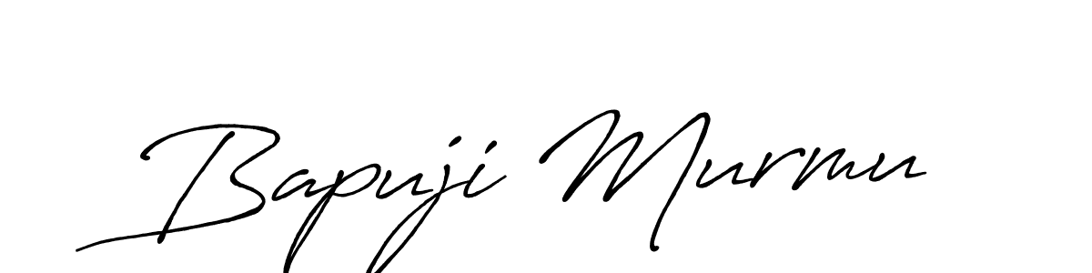 How to make Bapuji Murmu name signature. Use Antro_Vectra_Bolder style for creating short signs online. This is the latest handwritten sign. Bapuji Murmu signature style 7 images and pictures png