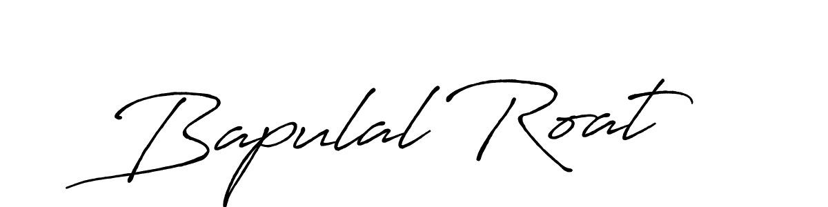 How to make Bapulal Roat name signature. Use Antro_Vectra_Bolder style for creating short signs online. This is the latest handwritten sign. Bapulal Roat signature style 7 images and pictures png