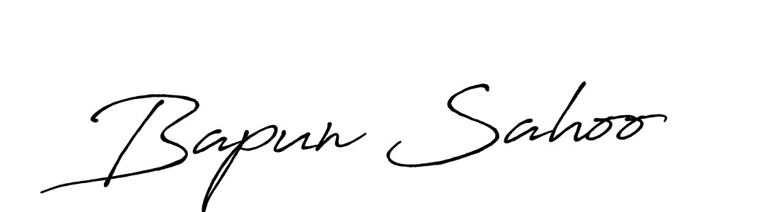 Design your own signature with our free online signature maker. With this signature software, you can create a handwritten (Antro_Vectra_Bolder) signature for name Bapun Sahoo. Bapun Sahoo signature style 7 images and pictures png