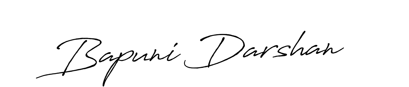 Similarly Antro_Vectra_Bolder is the best handwritten signature design. Signature creator online .You can use it as an online autograph creator for name Bapuni Darshan. Bapuni Darshan signature style 7 images and pictures png