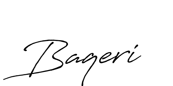 Baqeri stylish signature style. Best Handwritten Sign (Antro_Vectra_Bolder) for my name. Handwritten Signature Collection Ideas for my name Baqeri. Baqeri signature style 7 images and pictures png