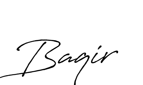 Similarly Antro_Vectra_Bolder is the best handwritten signature design. Signature creator online .You can use it as an online autograph creator for name Baqir. Baqir signature style 7 images and pictures png