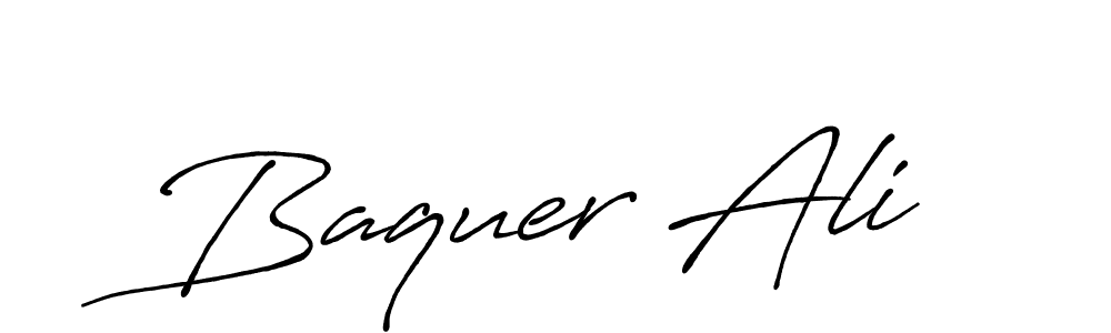 The best way (Antro_Vectra_Bolder) to make a short signature is to pick only two or three words in your name. The name Baquer Ali include a total of six letters. For converting this name. Baquer Ali signature style 7 images and pictures png