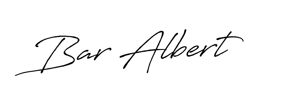 Bar Albert stylish signature style. Best Handwritten Sign (Antro_Vectra_Bolder) for my name. Handwritten Signature Collection Ideas for my name Bar Albert. Bar Albert signature style 7 images and pictures png