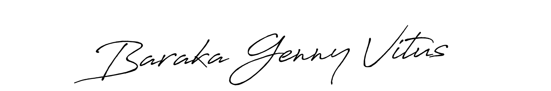 if you are searching for the best signature style for your name Baraka Genny Vitus. so please give up your signature search. here we have designed multiple signature styles  using Antro_Vectra_Bolder. Baraka Genny Vitus signature style 7 images and pictures png