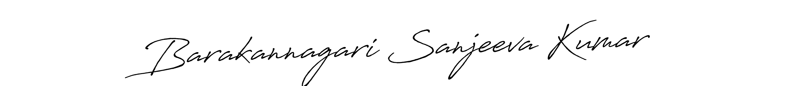 Create a beautiful signature design for name Barakannagari Sanjeeva Kumar. With this signature (Antro_Vectra_Bolder) fonts, you can make a handwritten signature for free. Barakannagari Sanjeeva Kumar signature style 7 images and pictures png