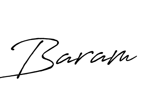 Use a signature maker to create a handwritten signature online. With this signature software, you can design (Antro_Vectra_Bolder) your own signature for name Baram. Baram signature style 7 images and pictures png