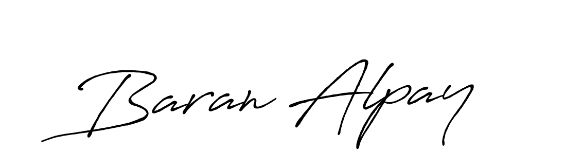 Also we have Baran Alpay name is the best signature style. Create professional handwritten signature collection using Antro_Vectra_Bolder autograph style. Baran Alpay signature style 7 images and pictures png