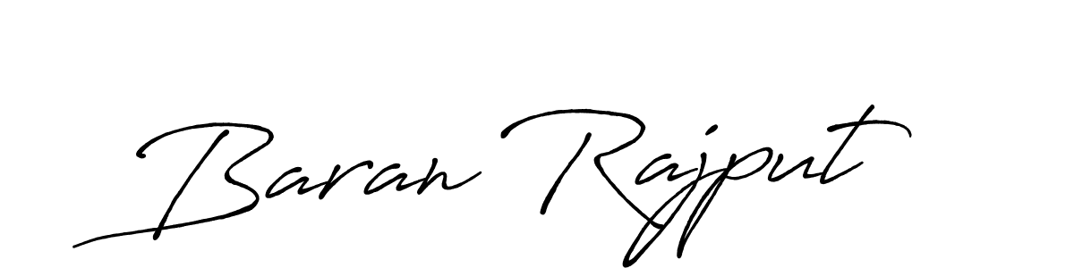 Design your own signature with our free online signature maker. With this signature software, you can create a handwritten (Antro_Vectra_Bolder) signature for name Baran Rajput. Baran Rajput signature style 7 images and pictures png