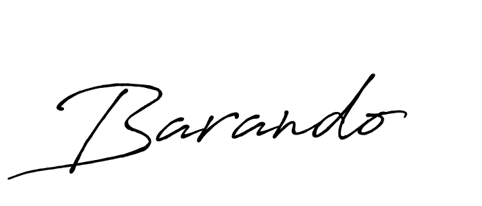 How to make Barando name signature. Use Antro_Vectra_Bolder style for creating short signs online. This is the latest handwritten sign. Barando signature style 7 images and pictures png