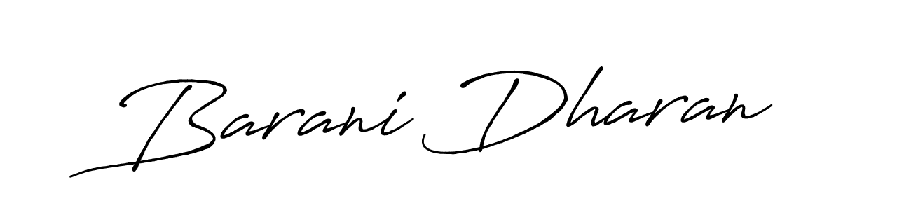 Barani Dharan stylish signature style. Best Handwritten Sign (Antro_Vectra_Bolder) for my name. Handwritten Signature Collection Ideas for my name Barani Dharan. Barani Dharan signature style 7 images and pictures png