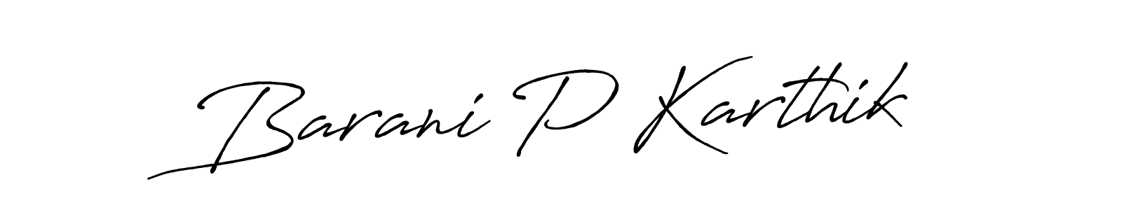 It looks lik you need a new signature style for name Barani P Karthik. Design unique handwritten (Antro_Vectra_Bolder) signature with our free signature maker in just a few clicks. Barani P Karthik signature style 7 images and pictures png