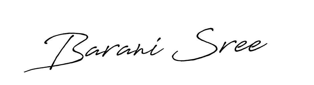 Make a beautiful signature design for name Barani Sree. With this signature (Antro_Vectra_Bolder) style, you can create a handwritten signature for free. Barani Sree signature style 7 images and pictures png