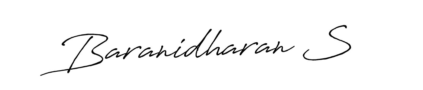 Also You can easily find your signature by using the search form. We will create Baranidharan S name handwritten signature images for you free of cost using Antro_Vectra_Bolder sign style. Baranidharan S signature style 7 images and pictures png