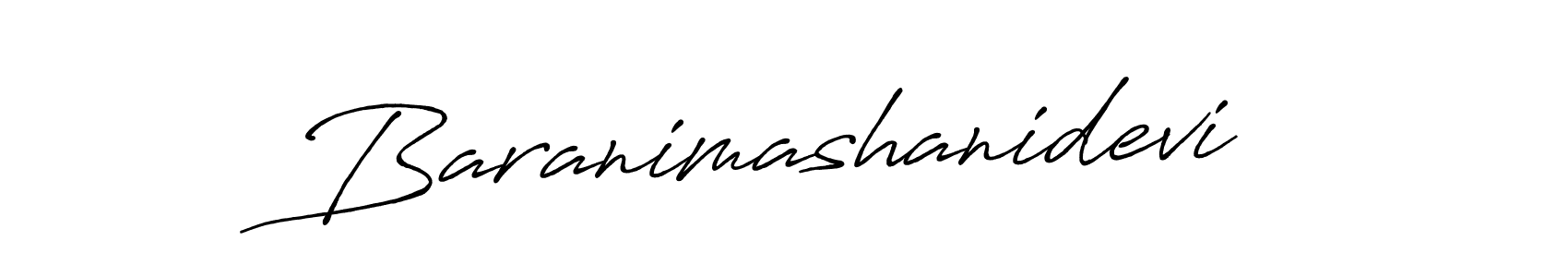 Make a beautiful signature design for name Baranimashanidevi. With this signature (Antro_Vectra_Bolder) style, you can create a handwritten signature for free. Baranimashanidevi signature style 7 images and pictures png