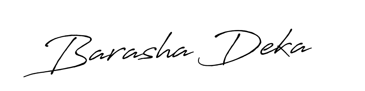 Use a signature maker to create a handwritten signature online. With this signature software, you can design (Antro_Vectra_Bolder) your own signature for name Barasha Deka. Barasha Deka signature style 7 images and pictures png