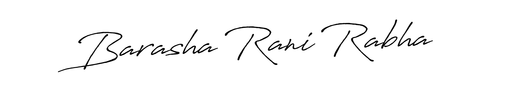 How to make Barasha Rani Rabha name signature. Use Antro_Vectra_Bolder style for creating short signs online. This is the latest handwritten sign. Barasha Rani Rabha signature style 7 images and pictures png