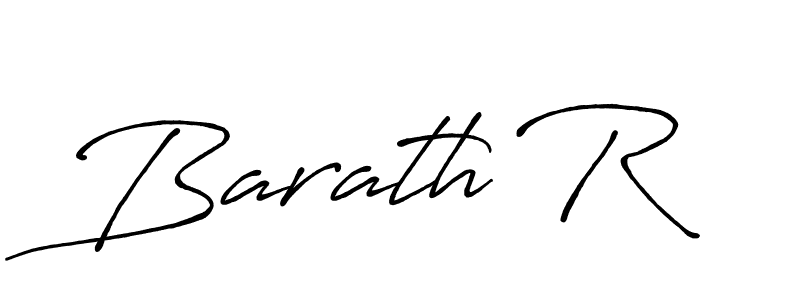 Create a beautiful signature design for name Barath R. With this signature (Antro_Vectra_Bolder) fonts, you can make a handwritten signature for free. Barath R signature style 7 images and pictures png