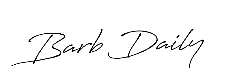 How to make Barb Daily name signature. Use Antro_Vectra_Bolder style for creating short signs online. This is the latest handwritten sign. Barb Daily signature style 7 images and pictures png