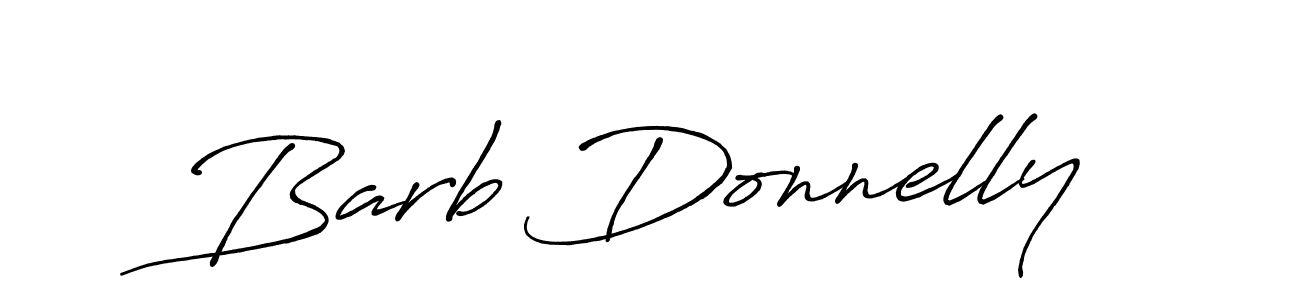 Make a beautiful signature design for name Barb Donnelly. With this signature (Antro_Vectra_Bolder) style, you can create a handwritten signature for free. Barb Donnelly signature style 7 images and pictures png