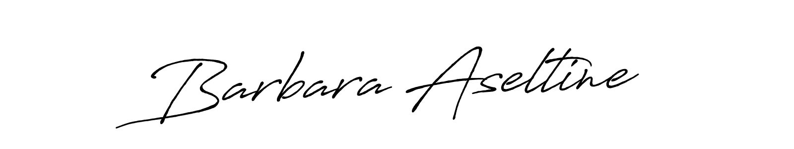 Antro_Vectra_Bolder is a professional signature style that is perfect for those who want to add a touch of class to their signature. It is also a great choice for those who want to make their signature more unique. Get Barbara Aseltine name to fancy signature for free. Barbara Aseltine signature style 7 images and pictures png