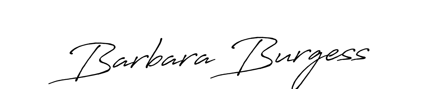 Make a beautiful signature design for name Barbara Burgess. With this signature (Antro_Vectra_Bolder) style, you can create a handwritten signature for free. Barbara Burgess signature style 7 images and pictures png