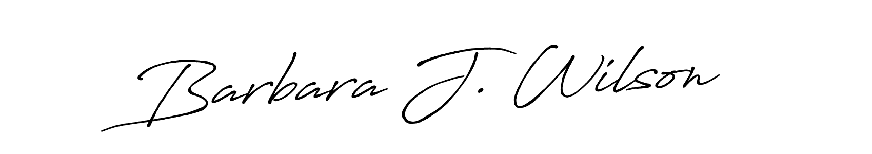 Make a beautiful signature design for name Barbara J. Wilson. With this signature (Antro_Vectra_Bolder) style, you can create a handwritten signature for free. Barbara J. Wilson signature style 7 images and pictures png