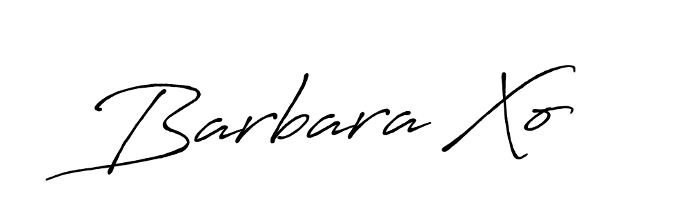 Make a beautiful signature design for name Barbara Xo. With this signature (Antro_Vectra_Bolder) style, you can create a handwritten signature for free. Barbara Xo signature style 7 images and pictures png