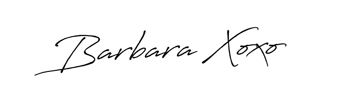 Also You can easily find your signature by using the search form. We will create Barbara Xoxo name handwritten signature images for you free of cost using Antro_Vectra_Bolder sign style. Barbara Xoxo signature style 7 images and pictures png