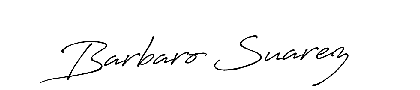 Design your own signature with our free online signature maker. With this signature software, you can create a handwritten (Antro_Vectra_Bolder) signature for name Barbaro Suarez. Barbaro Suarez signature style 7 images and pictures png