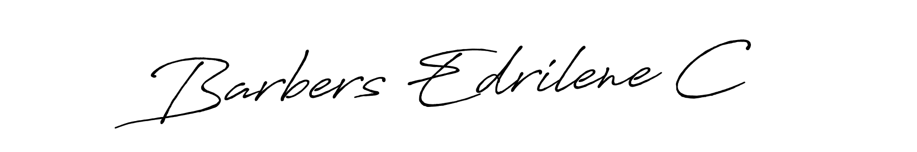 Use a signature maker to create a handwritten signature online. With this signature software, you can design (Antro_Vectra_Bolder) your own signature for name Barbers Edrilene C. Barbers Edrilene C signature style 7 images and pictures png