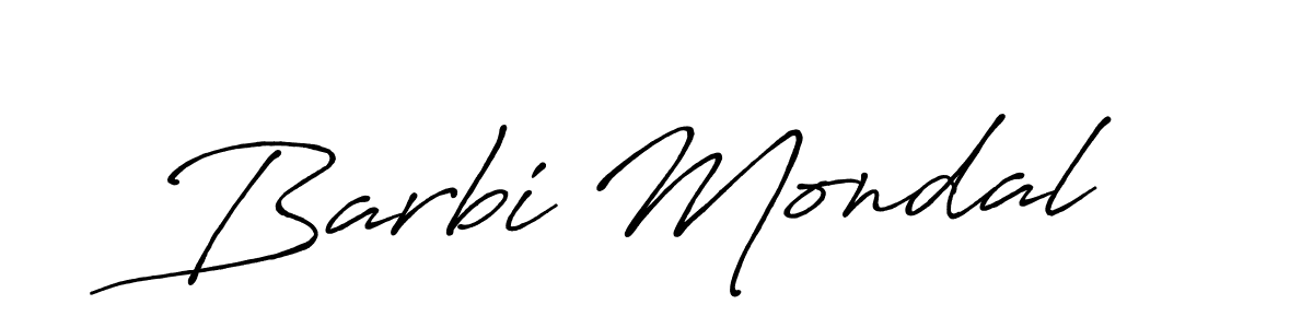 Use a signature maker to create a handwritten signature online. With this signature software, you can design (Antro_Vectra_Bolder) your own signature for name Barbi Mondal. Barbi Mondal signature style 7 images and pictures png