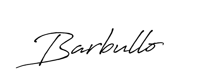 Make a beautiful signature design for name Barbullo. With this signature (Antro_Vectra_Bolder) style, you can create a handwritten signature for free. Barbullo signature style 7 images and pictures png