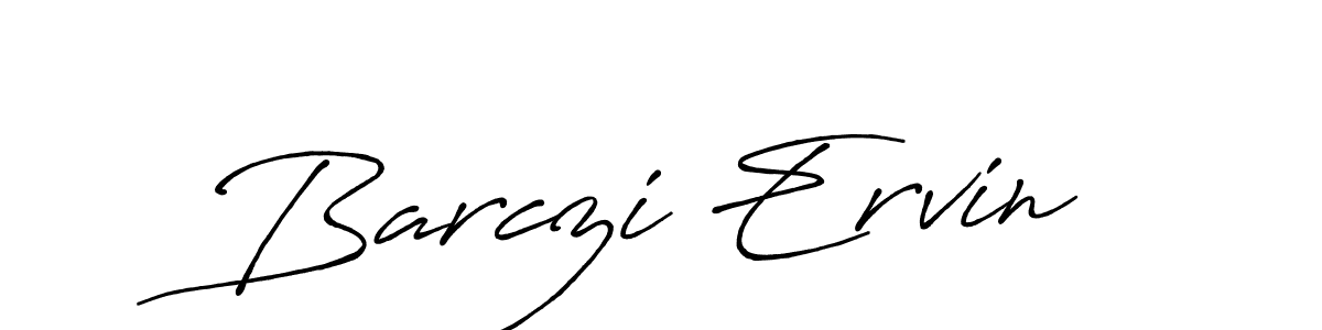 Antro_Vectra_Bolder is a professional signature style that is perfect for those who want to add a touch of class to their signature. It is also a great choice for those who want to make their signature more unique. Get Barczi Ervin name to fancy signature for free. Barczi Ervin signature style 7 images and pictures png