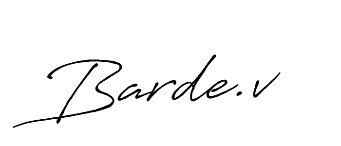 The best way (Antro_Vectra_Bolder) to make a short signature is to pick only two or three words in your name. The name Barde.v include a total of six letters. For converting this name. Barde.v signature style 7 images and pictures png