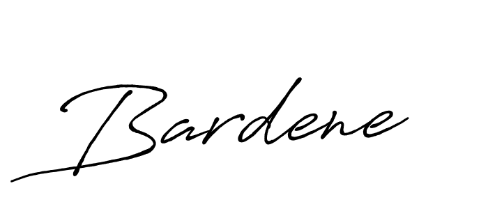 Design your own signature with our free online signature maker. With this signature software, you can create a handwritten (Antro_Vectra_Bolder) signature for name Bardene. Bardene signature style 7 images and pictures png