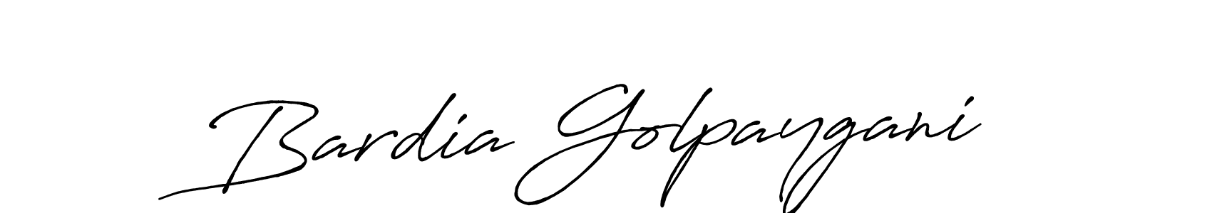 Make a short Bardia Golpaygani signature style. Manage your documents anywhere anytime using Antro_Vectra_Bolder. Create and add eSignatures, submit forms, share and send files easily. Bardia Golpaygani signature style 7 images and pictures png